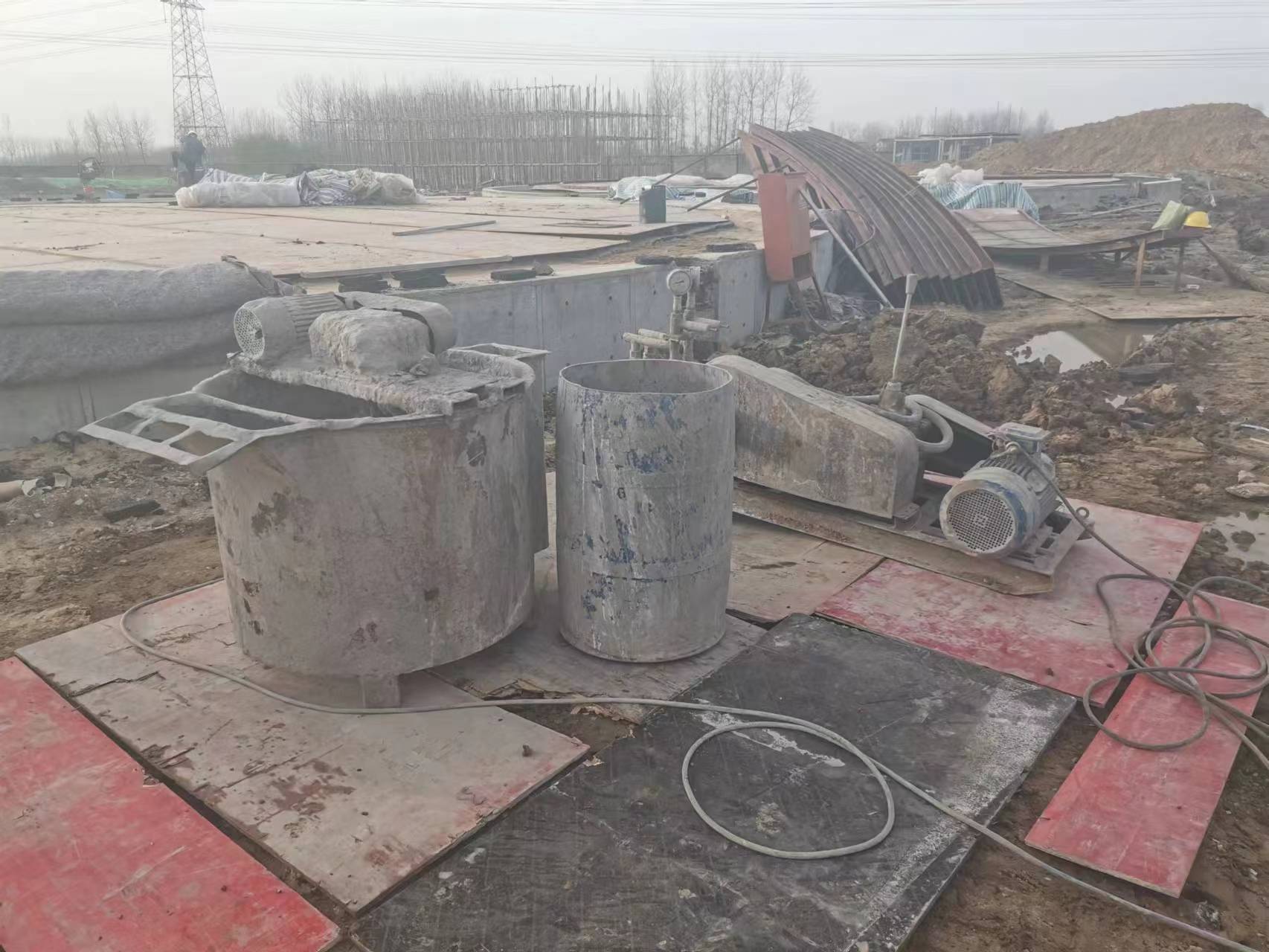 蒋湖农场顶管注浆